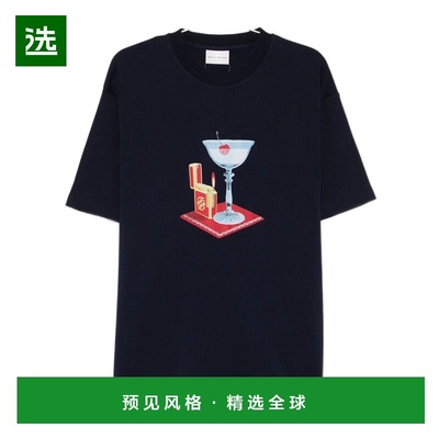 香港直邮Drole De Monsieur 男士T恤 JTS291CO002NAVY SS2026