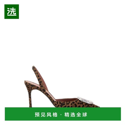 1h可退 香港直邮Amina Muaddi 女士 Camelia 印花皮质浅口鞋 CAME