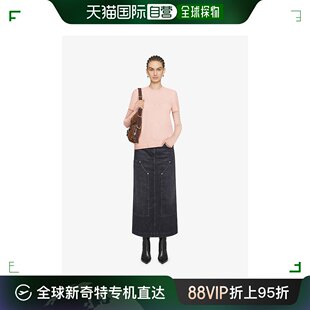 欧洲直邮GIVENCHY 女士 T恤 纪梵希 LOGO层叠效果修身