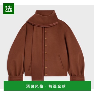 香港直邮CELINE 女士西服 RV13S998K18NC SS2026 棕色外套
