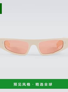 1h可退 香港直邮Gucci 古驰 男士 矩形太阳眼镜 000919 white白色