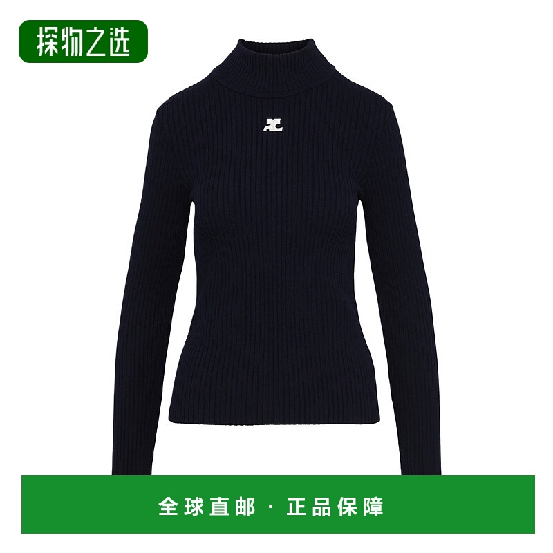 香港直邮Courreges Reedition 高领套衫 COUXCP36NAV