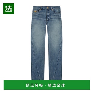 香港直邮Versace 10199001A14295范思哲 扭曲牛仔裤