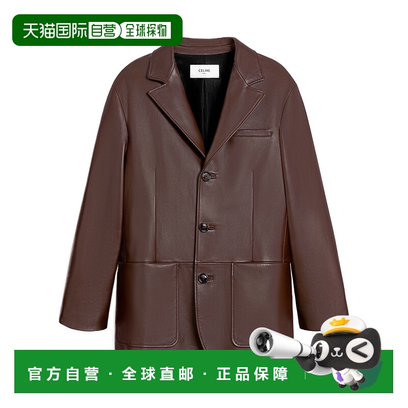 香港直邮Celine 长袖皮夹克 RV0W5583C.