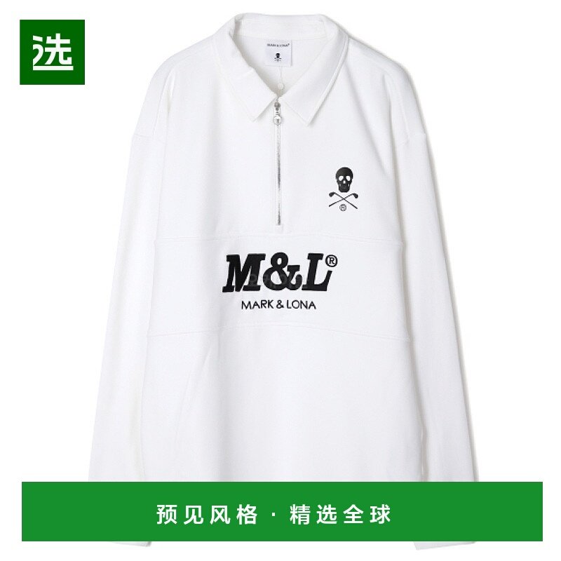 韩国直邮Mark&Lona Escalade 拉链抓绒 Polo 衫 男士长袖 (MLM-3C