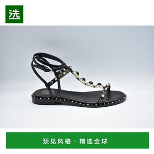 香港直邮ASH 女士凉鞋 PARTY01BLACK SS2024 黑色 Ash Flat Shoes