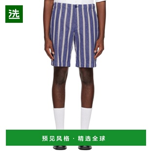 1h可退 香港直邮Aspesi 男士 蓝色百慕大短裤 S3ACQ21M225
