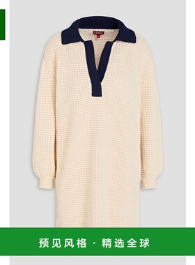 1h可退 香港直邮Staud 女士 Altea 钩花棉混纺迷你连衣裙 R25R220