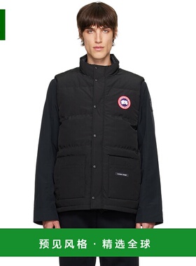 1h可退 香港直邮Canada Goose 加拿大鹅 男士 黑色 Freestyle Cre