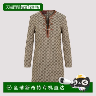 香港直邮GUCCI 820404Z8BZA2190 1h可退 女士连衣裙 绿 SS2025