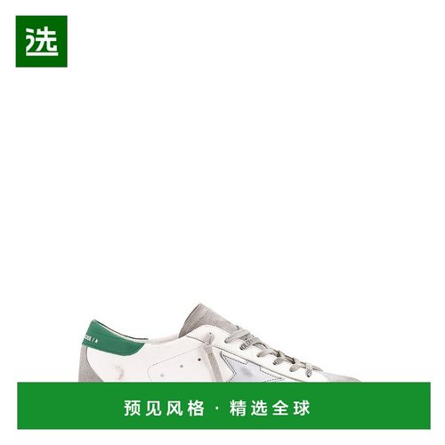 1h可退 香港直邮GOLDEN GOOSE 男士 白色 & 灰色 Super-Star 运动