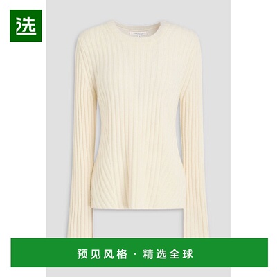 1h可退 香港直邮chinti and parker 女士 罗纹羊绒毛衣 KAW2428CR