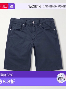 1h可退 香港直邮Slowear 男士 Division 直筒棉混纺短裤 BDPB0003