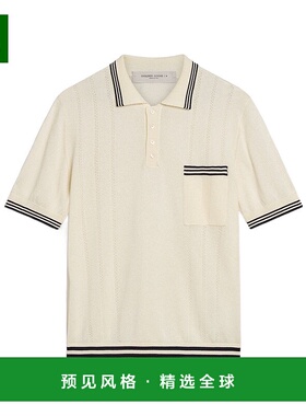 香港直邮Golden Goose Deluxe Brand 罗纹针织Polo 衫 GMP02117.P