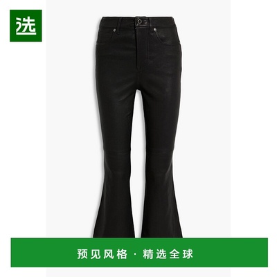 1h可退 香港直邮VERONICA BEARD 女士 Carson 皮革喇叭长裤 J2409