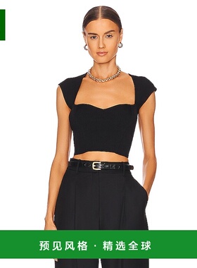 1h可退 香港直邮Simkhai 女士 Abia 短款T恤 SI2014K black黑色