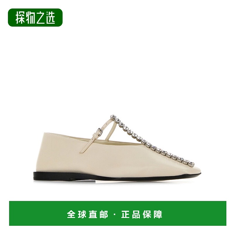 香港直邮Jil Sander 水钻芭蕾舞鞋 J15WZ0034-P7588