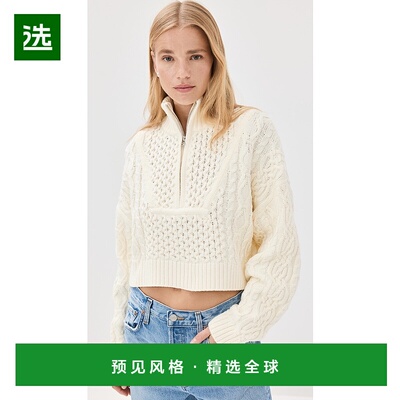 1h可退 香港直邮Staud 女士 Hampton 短款毛衣  舒适时尚