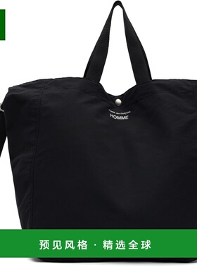 1h可退 香港直邮Comme Des GarÇons 川久保玲 男士 黑色托特包 HO