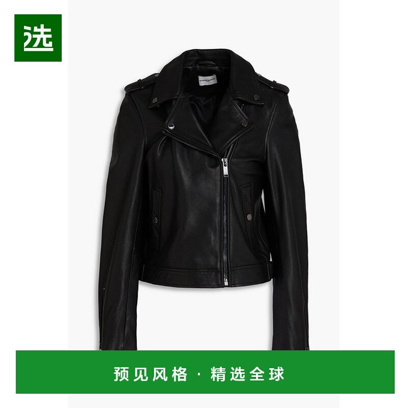 1h可退 香港直邮CLAUDIE PIERLOT 女士 皮革骑士夹克 CFPBL00312N,女装/女士精品,风衣,淘宝优惠券,粉丝福利购,淘宝优惠卷