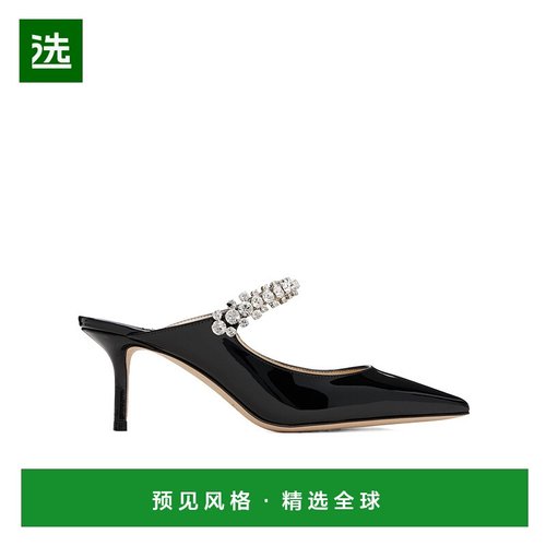 香港直邮Jimmy Choo Bing 65 穆勒鞋高跟鞋 BING65BLACK单鞋