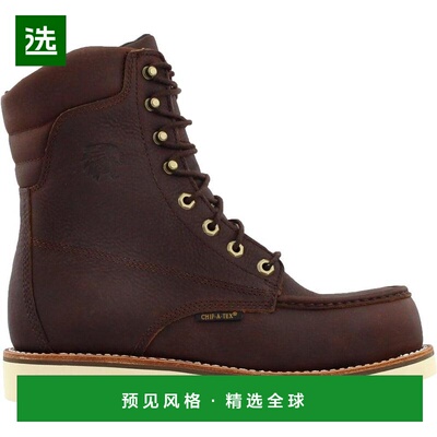 【美国直邮】CHIPPEWA男士时装靴系带防水真皮潮流时尚 透气百搭