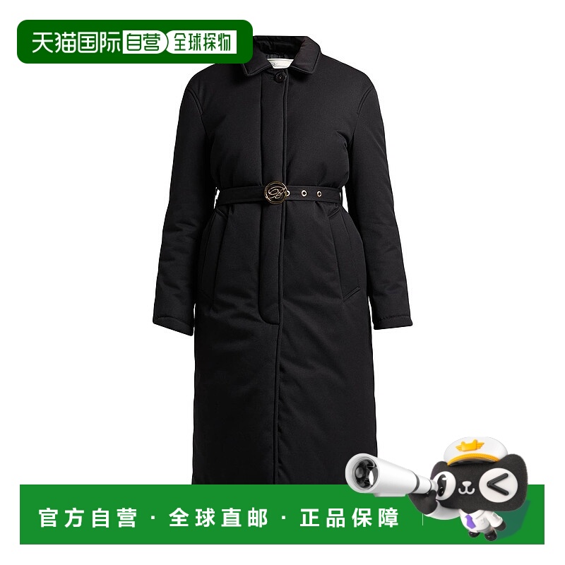 1h可退 香港直邮Blumarine 蓝色情人 女士 Shell 夹克 black黑色
