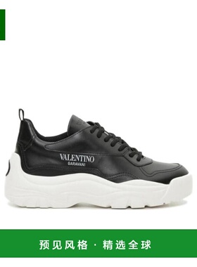 【99新未使用】香港直邮Valentino 黑色系带休闲运动鞋 SW2S0K55A