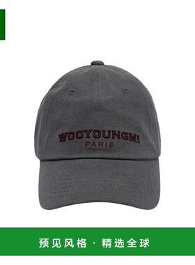 香港直邮WOOYOUNGMI 男士帽子 W253AC54984G AW2025 灰色 带孔眼