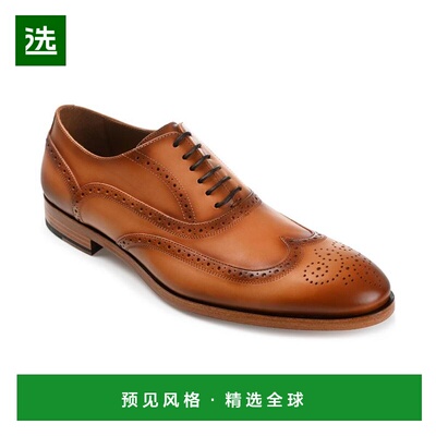 1h可退 【美国直邮】Taft|男士 Beck 手工布洛克翼尖皮革正装鞋