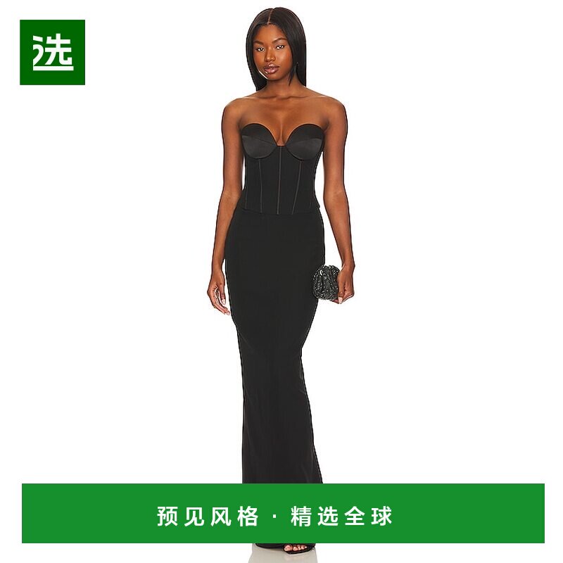 1h可退 香港直邮retrofete 女士 Luna 连衣裙 FW237554 black黑色