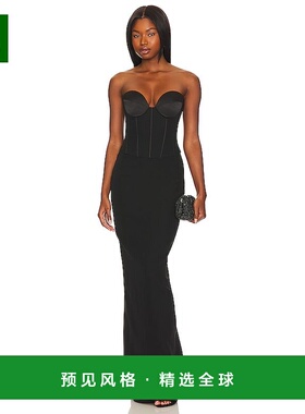 1h可退 香港直邮retrofete 女士 Luna 连衣裙 FW237554 black黑色