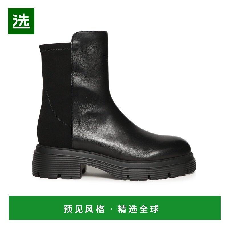 香港直邮STUART WEITZMAN 女士靴子 SM562BLK AW2025 黑色 圆头短,女鞋,时装靴,淘宝优惠券,粉丝福利购,淘宝优惠卷