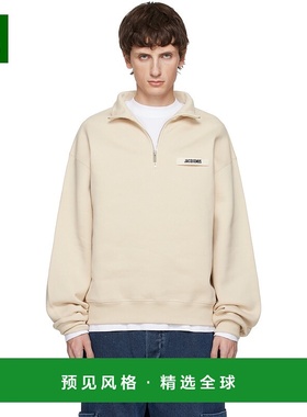 1h可退 香港直邮Jacquemus 男士 驼色 The Gros Grain Zipped-Rol