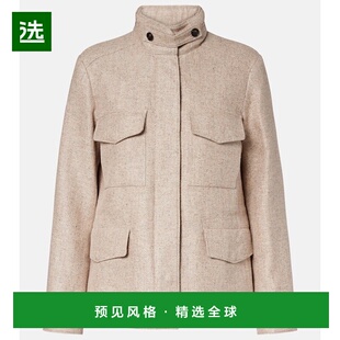 香港直邮Loro Piana 诺悠翩雅 女士 Traveller 迷你亚麻棉质夹克