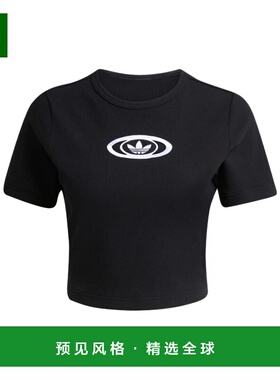 香港直邮ADIDAS ORIGINALS 女士T恤 KC8804 AW2025 黑色 CAMPUS 2