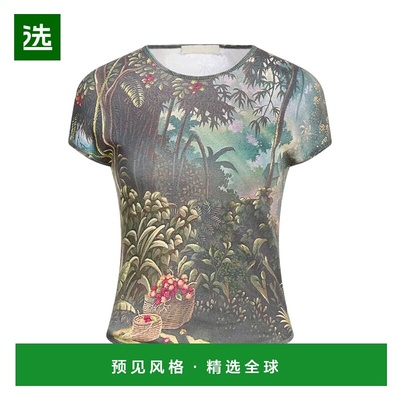 1h可退 香港直邮FAITHFULL THE BRAND 女士 T恤 green绿色 舒适时