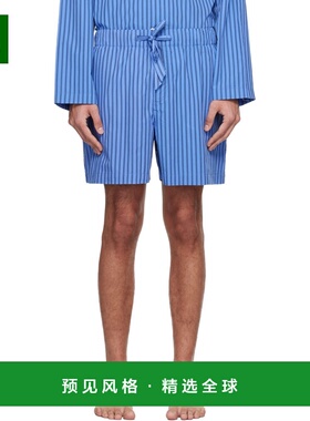 1h可退 香港直邮Tekla 男士 蓝色 & 黑色睡裤 PPLSHORTS71