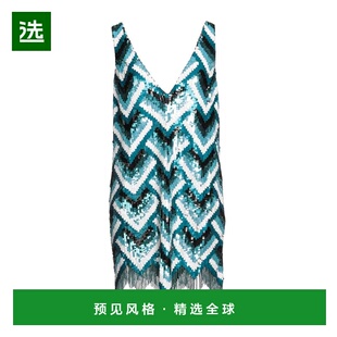 1h可退 香港直邮Elisabetta Franchi 女士 短款连衣裙 green绿色