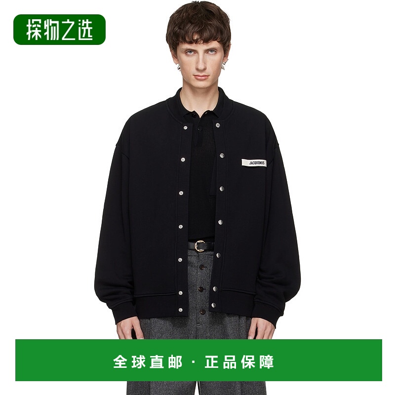 香港直邮Jacquemus 男士 黑色 The Gros Grain 开衫 25HCDM00576A