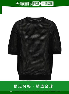 香港直邮Prada 圆领网眼T恤 UMB76714HDSOOO普拉达