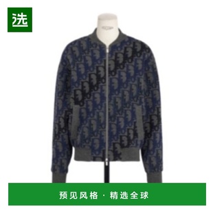 香港直邮Dior 613M403A2026 logo图案拉链休闲夹克