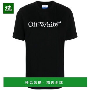 香港直邮Off 大号徽标T恤 white Bookish OWAA089C99 女士 1h可退
