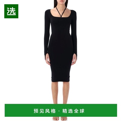 1h可退 香港直邮ANDREĀDAMO 女士 SCULPTING 针织中长连衣裙 PS25