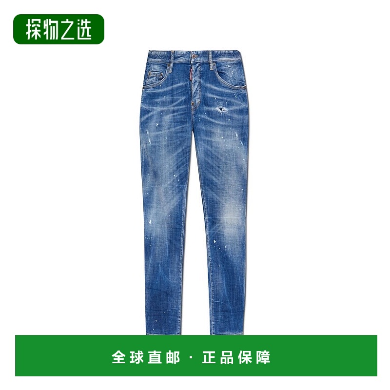 香港直邮Dsquared2 二次方 男士 腰带环牛仔裤 S71LB1711D30010