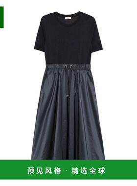 香港直邮HERNO 女士连衣裙 52056AB000032D9200 CO 蓝色 圆领连衣