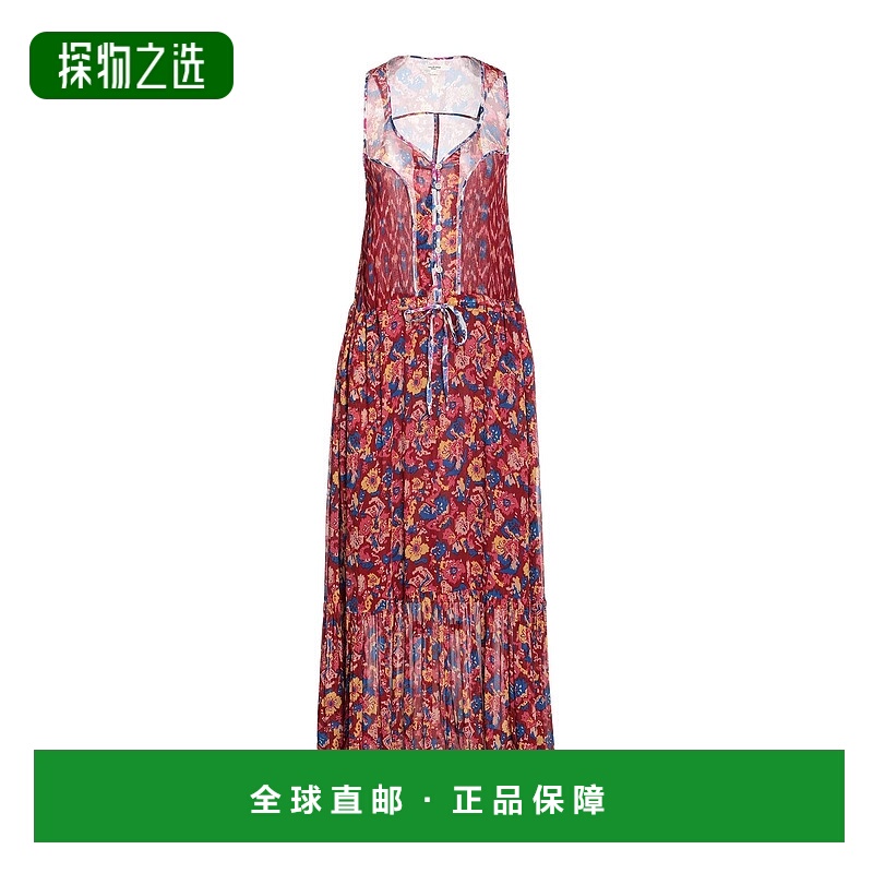 香港直邮ISABEL MARANT 女士 长款连衣裙 red红色 舒适时尚