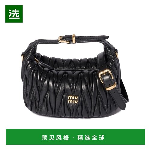 香港直邮Miu Miu 马特拉塞凸纹纳帕皮手拿包 5NE026AFPP斜挎包