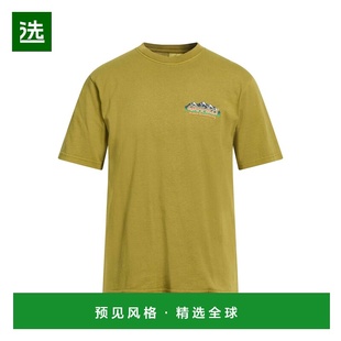 1h可退 香港直邮Gramicci 小野人 男士 T恤 green绿色 舒适时尚