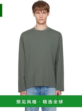 1h可退 香港直邮Our Legacy 男士 绿色 Box 长袖 T 恤 M4256BG
